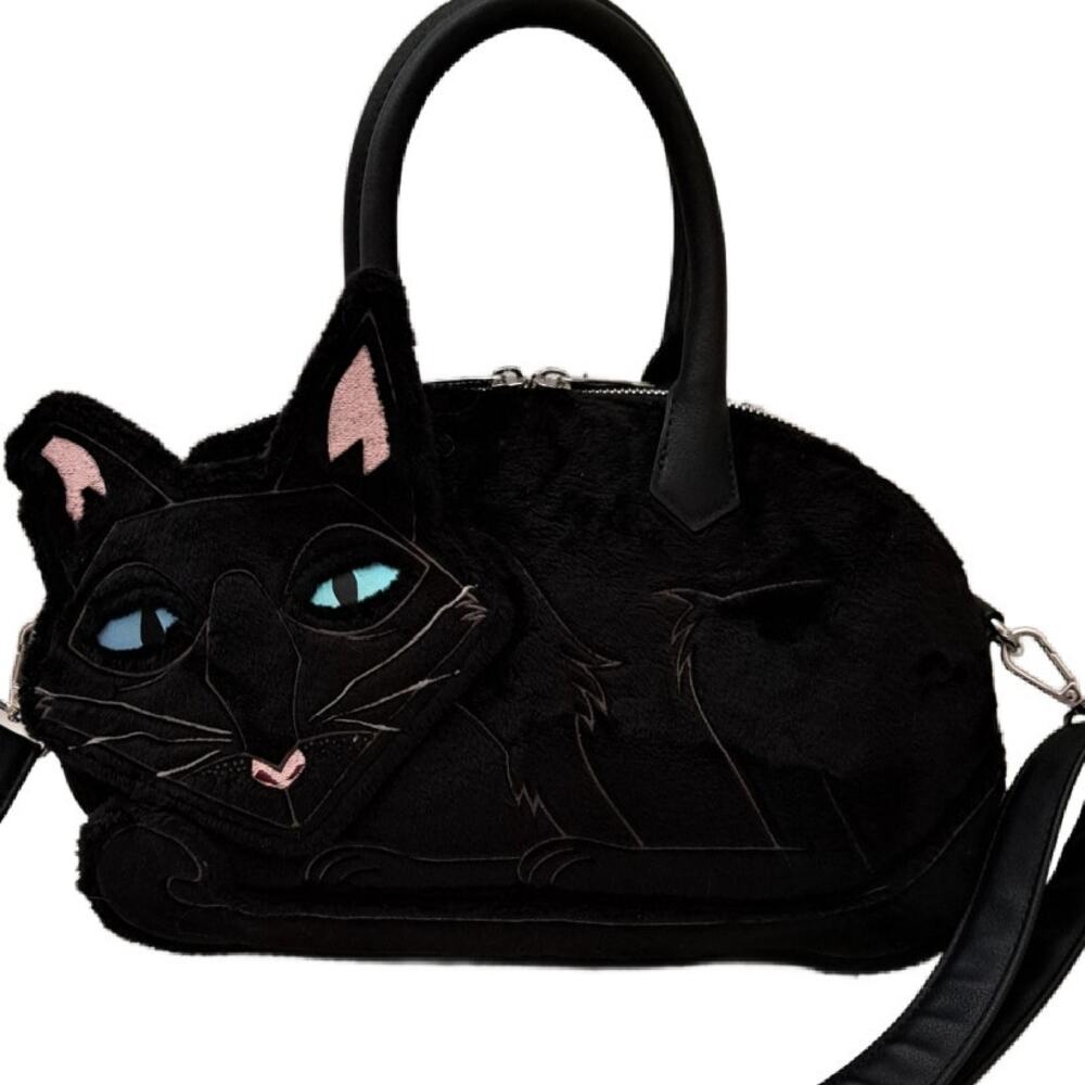 Loungefly Coraline Black Cat Figural Crossbody Bag Whimsigoth 15th Anniversary - Picture 2 of 10